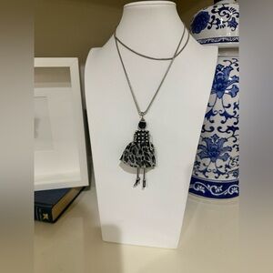 Extra Long French Doll Fashion Doll Pendant Necklace